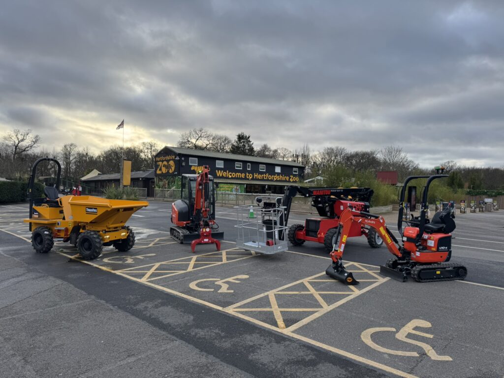 Hertfordshire Zoo Invests in market-leading construction machinery